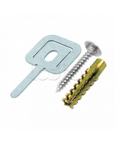 Комплекты для крепления ОКЛ с использованием самореза, дюбеля и хомута FR ПР-25 (100 шт) Промрукав (PR08.5200) в Октябрьском Огнестойкие кабельные линии Pintop.ru