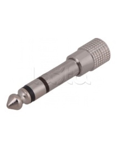 Переходник штекер 6.3мм стерео - гнездо 3.5мм стерео (металл) (50шт/уп) REXANT 14-0205 в Октябрьском Коннекторы Pintop.ru