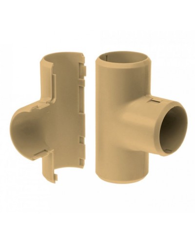 Тройник разборный сосна д16 (70шт/700шт уп/кор) Промрукав (PR13.0287) в Октябрьском Повороты, муфты, тройники Pintop.ru