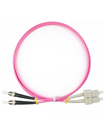 Шнур оптический duplex SC-ST 50/125 mm OM4 1,5м LSZH Cabeus FOP-50-OM4-SC-ST-1,5m в Октябрьском Патч-корды оптические Pintop.ru