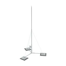 Вольностоящая молниеприемная мачта составная H4,5 м HD КМ-Профиль (VMR-H4.5 HD)