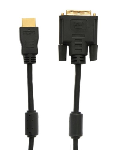Шнур HDMI - DVI-D gold 5 м с фильтрами (5шт/уп) REXANT 17-6306 в Октябрьском Патч-корды и пигтейлы Pintop.ru