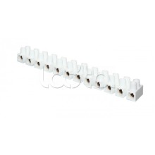 Колодка клеммная (10мм.) 10А полистирол белая (10шт.) EKF PROxima (plc-KK-10-10-ps-w)