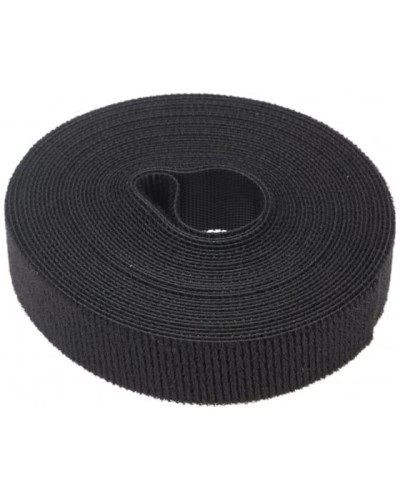 Лента-липучка многоразовая 5 м х 20мм, черная (1 шт/уп) REXANT 07-7526 в Октябрьском Монтажные материалы Pintop.ru