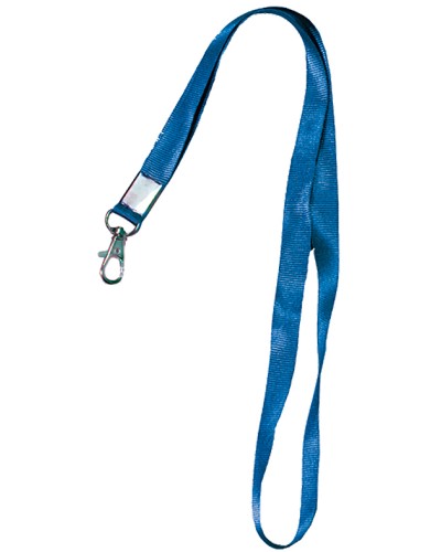 Лента шёлковая с металлическим карабином-защёлкой Tantos TS-STR (blue) в Октябрьском Дополнительное оборудование для СКУД Pintop.ru