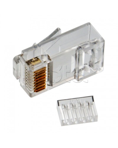 Коннектор RJ-45 кат.6, универсальный, со вставкой Cabeus 8P8C-C6-TWP в Октябрьском Коннекторы и разъемы Pintop.ru