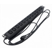 Блок розеток Hyperline SHE19-12IEC-2.5IEC