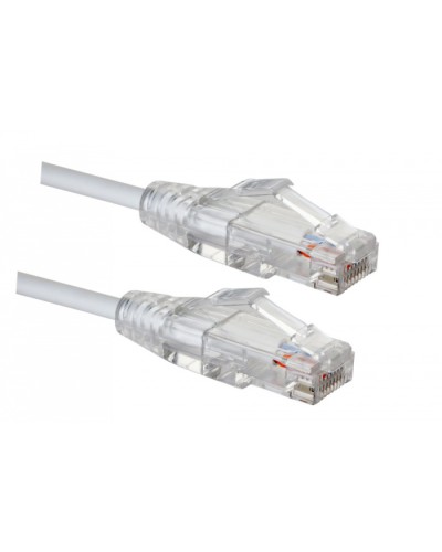 Коммутационный шнур категории 6 SLIM LINE, U/UTP, LSZH, T568B, 5 м, белый Eurolan (21S-U6-05WT) в Октябрьском Патчкорды (медные) Pintop.ru