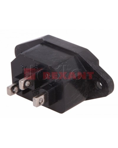 Гнездо сетевое на корпус (25шт/уп) REXANT 11-0001 в Октябрьском Коннекторы Pintop.ru