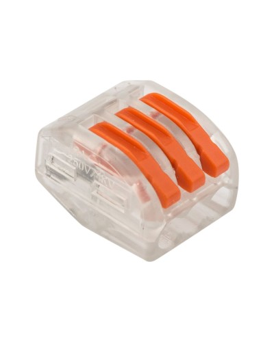 Универсальная многоразовая 3-проводная клемма (50шт/уп) REXANT (07-5253-1) в Октябрьском Клеммные колодки Pintop.ru