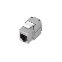 Вставка Keystone Jack RJ-45(8P8C), категория 5e, 110 IDC, угол заделки 180 градусов, без инструмента (Toolless), экранированная, белая