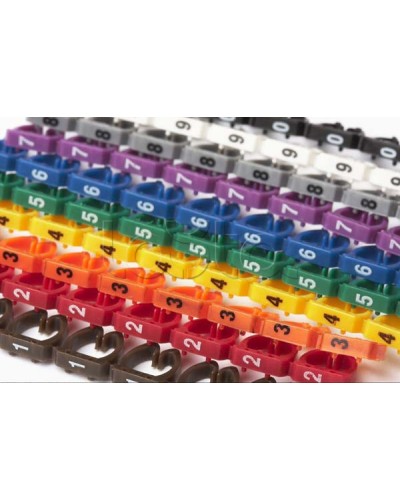 Маркеры (клипсы) на кабель, защелкивающиеся D 4-5.5мм, 0-9, 10 цветов (100 шт)Маркеры (клипсы) на кабель, защелкивающиеся D 4-5.5мм, 0-9, 10 цветов (100 шт) Hyperline (MA-55-R) в Октябрьском Держатели, клипсы, скобы Pintop.ru