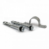 Комплекты для крепления ОКЛ с использованием дюбеля Молли М4х32 и скобы СМД 21-22 (100 шт) Промрукав