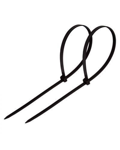 Стяжка нейлоновая неоткрывающаяся, безгалогенная (halogen free) 200x3.6мм, черная (100 шт) в Октябрьском Стяжки-хомуты Pintop.ru