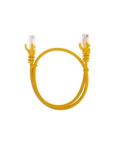 Патч-корд U/UTP, CAT 5e, RJ45-RJ45, 26AWG, LSZH, желтый, 0,5м REXANT 02-0105-05 в Октябрьском Патчкорды (медные) Pintop.ru