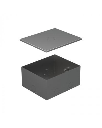 BOX/4 Металлическая коробка с крышкой для заливки в пол 159,6х133,6х75мм для люков 70040 Экопласт (70141) в Октябрьском Системы лючков и колонн Pintop.ru