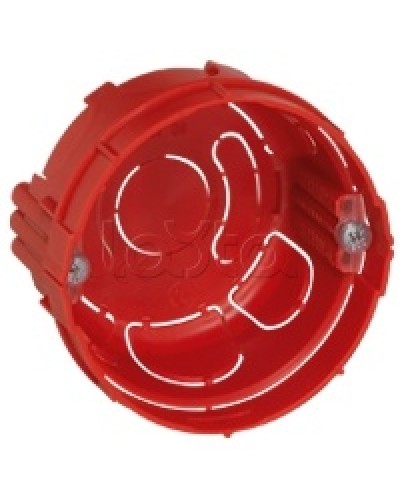 Коробка установочная D65x40мм со стык. ушками межцентр. 71мм, IP20, красный Экопласт 44660 в Октябрьском Распределительные коробки Pintop.ru