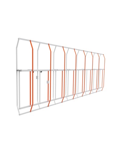 Шторка стрелы шлагбаумов GT высотой 1,3 м (модуль 1721 мм) Came 803XA-0350 в Октябрьском Запчасти для шлагбаумов и автоматики Pintop.ru