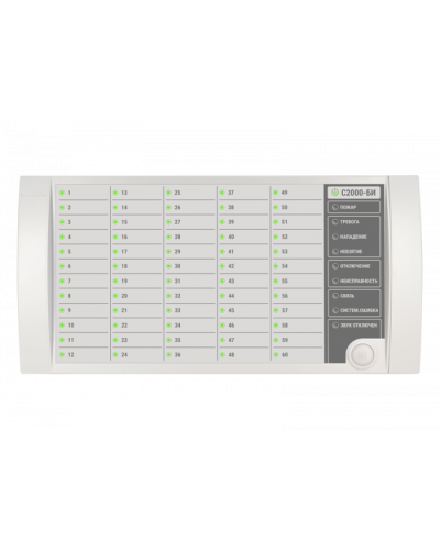 Блок индикации Болид С2000-БИ (2хRS485) в Октябрьском Охранно-пожарное оборудование Pintop.ru
