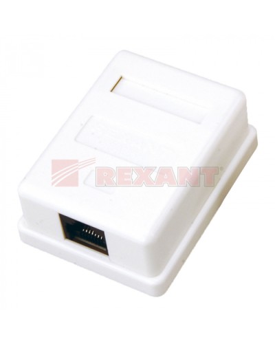 Розетка компьютерная 1xRJ-45 CAT5e (25шт/уп) REXANT 03-0121 в Октябрьском Розетки компьютерные и телефонные Pintop.ru