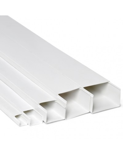 Кабель-канал 20x10x2000, двойной замок, белый (ПожТехКабель) в Октябрьском Кабель-канал Pintop.ru