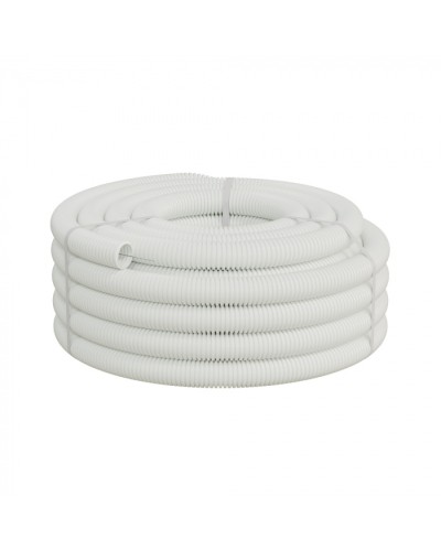 Труба ПП HF-FR гофрир. тяжелая, с зондом, без галогена, ПЛЛ 32мм Экопласт (61132HFR-W) - Труба ПП HF-FR гофрир. тяжелая, с зондом, без галогена, ПЛЛ диам.32мм ПВ-0 (25м) цвет белый 1 палл.=1200м Экопласт в Октябрьском Труба гофрированная Pintop.ru