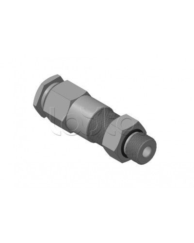 Кабельный ввод для бронированного кабеля с двойным уплотнением, резьбой G1/2, внешним диаметром кабеля D=8-12 мм и проходным диаметром кабеля d=4-8 мм Спектрон КВБ-12/8-2У-М-G1/2 в Октябрьском Аксессуары для кабель-канала Pintop.ru