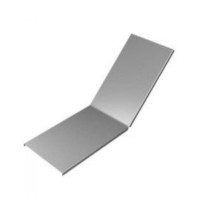 Крышка угла вертикального внутреннего 45° 500х15 (0,7) для лестничного лотка ПожТехКабель (650-804)