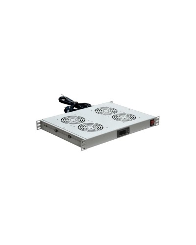 Модуль вентиляторный с термостатом 19 1U с 4-мя вентиляторами REXANT 04-2605 в Октябрьском Вентиляторные модули Pintop.ru