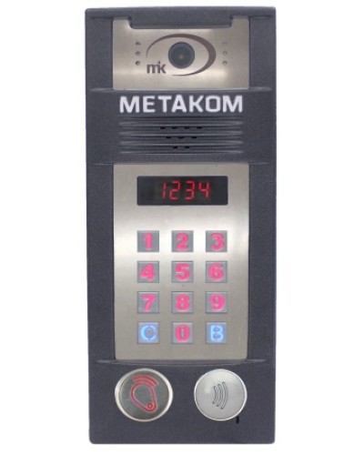 Многоабонентый антивандальный блок вызова со встроенной гибридной видеокамерой Метаком MК2018-RFMFСVH в Октябрьском Блоки вызова многоабонентные Pintop.ru
