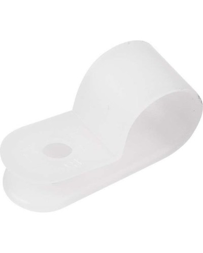 Кабельная скоба под винт 9 мм, белая, упаковка 50 шт. Rexant (07-4409) в Октябрьском Держатели, клипсы, скобы Pintop.ru