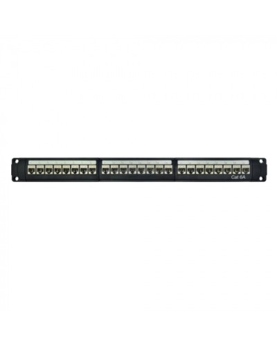 Патч-панель модульная 19, 1U, CAT6A, 24 порта RJ45, экранированная DKC RN6APPF24 в Октябрьском Патч панель Pintop.ru