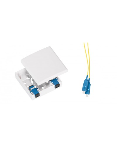 Розетка оптическая NIKOMAX NMF-WO02SCUS2-CS-WT в Октябрьском Кроссы оптические Pintop.ru