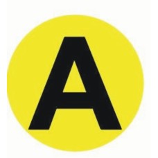 Наклейка "B" d=20мм EKF PROxima (an-2-9-1)