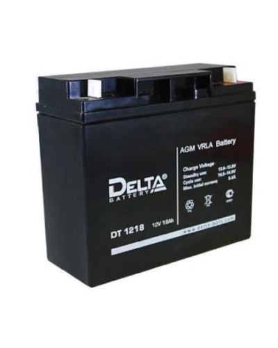 Аккумулятор свинцово-кислотный Delta DT 1218 в Октябрьском Электротехническое оборудование Pintop.ru