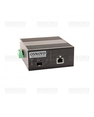 Медиаконвертер Gigabit Ethernet с поддержкой PoE OSNOVO OMC-1000-11X/I в Октябрьском Медиаконвертеры Pintop.ru