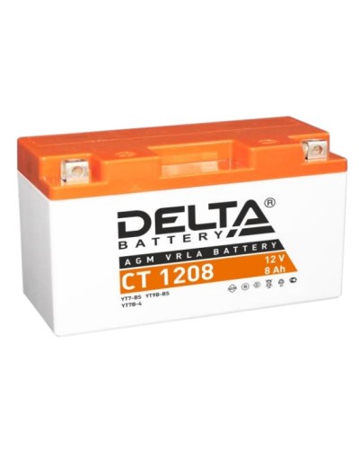 Аккумулятор АКБ 12 - 8 Delta CT 1208 в Октябрьском Электротехническое оборудование Pintop.ru