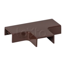 Угол T-образный (20х10) (4 шт) темное дерево EKF-Plast (tchd-20-10x4)