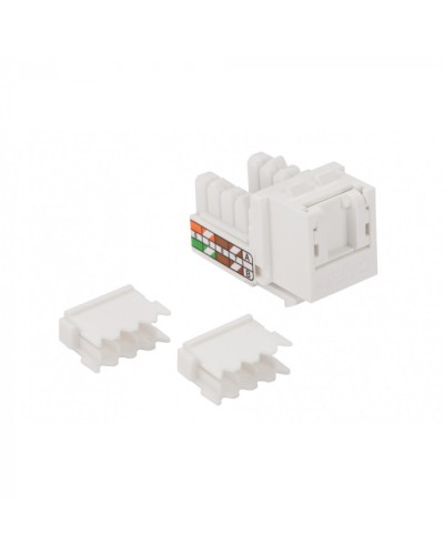 Модуль Keystone LANMASTER LAN-OK45U5E/90P-WH в Октябрьском Коннекторы Pintop.ru