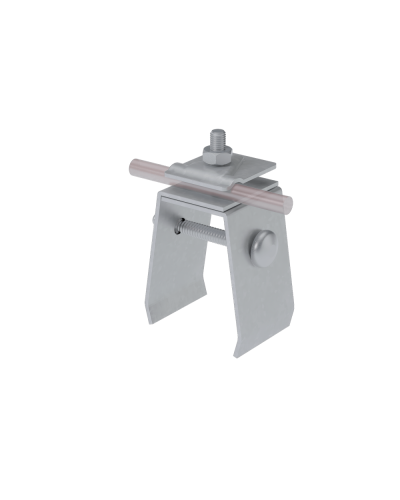 Универсальный фальцевый держатель H70 мм для прутка Ø 5-10 мм HD КМ-профиль (UFD-H70-D5-10 HD) в Октябрьском Монтажные материалы Pintop.ru