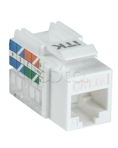 Модуль Keystone Jack кат. 6A UTP 110 IDC 90 град. ITK CS1-1C6AU-11 в Октябрьском Модули Keystone Pintop.ru