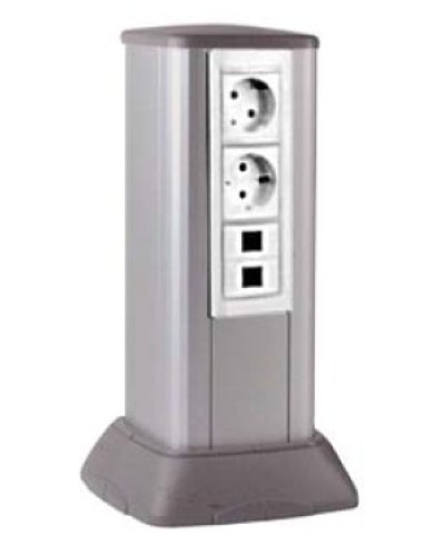 Миниколонна алюминиевая, 0.35м, цвет чёрный DKC 19533 в Октябрьском Коммутационные изделия Pintop.ru