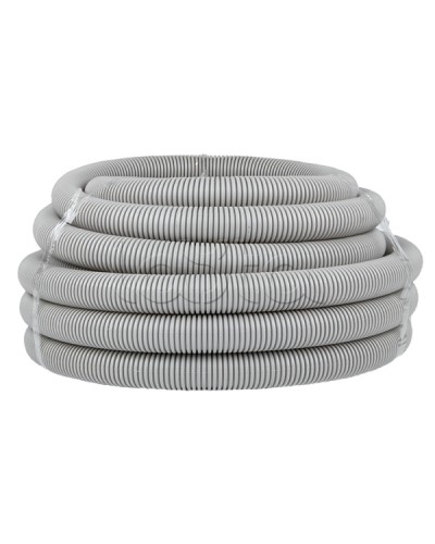 Труба гофр. ПВХ с протяжкой d40 мм (15 м) серая EKF-Plast (tg-z-40) в Октябрьском Труба гофрированная Pintop.ru