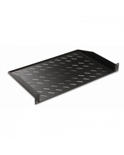 Полка консольная 19, 1U глубина 250мм, нагрузка до 25 кг, чер. Datarex DR-411111 в Октябрьском Полки для шкафов и стоек Pintop.ru