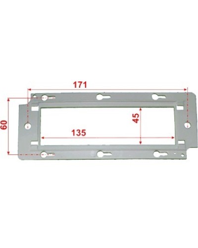 Пластиковый суппорт для установки 45х135 LANMASTER (LAN-PF45x135) в Октябрьском Коммутационные изделия Pintop.ru