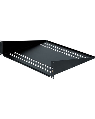 Полка фронтальная 2U (400 мм) TLK TLK-SHFR-400-BK в Октябрьском Полки для шкафов и стоек Pintop.ru