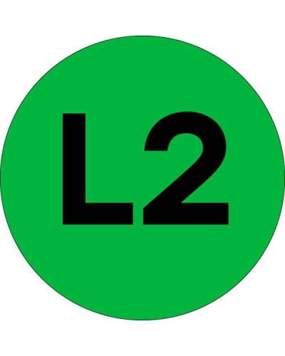 Наклейка L2 d=20мм EKF PROxima (an-2-15-1) в Октябрьском Аксессуары для стоек и шкафов Pintop.ru