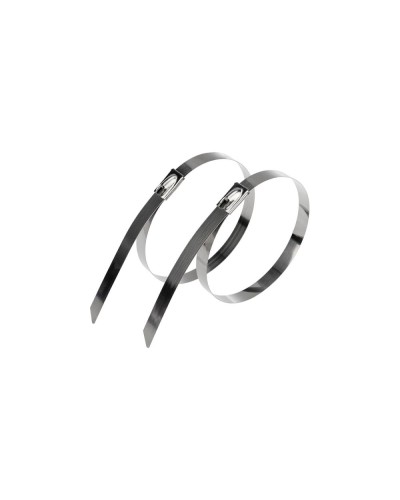 Стяжка кабельная стальная (304) 400x4,6мм (50 шт/уп) REXANT (07-0408) в Октябрьском Стяжки-хомуты Pintop.ru