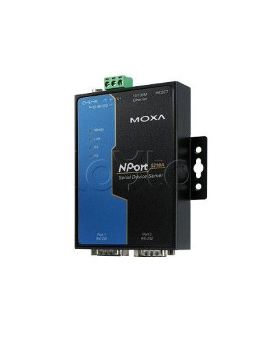 Сервер 2-портовый RS-232 в Ethernet Moxa NPort 5210A-T в Октябрьском Дополнительное оборудование для ОПС Pintop.ru