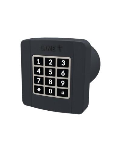 Проводная встраиваемая кодонаборная клавиатура Came 806SL-0290 - SELT2BDG, подключаемая к шине CXN, 12 кнопок, синяя подсветка, RAL7024 в Октябрьском Запчасти для шлагбаумов и автоматики Pintop.ru